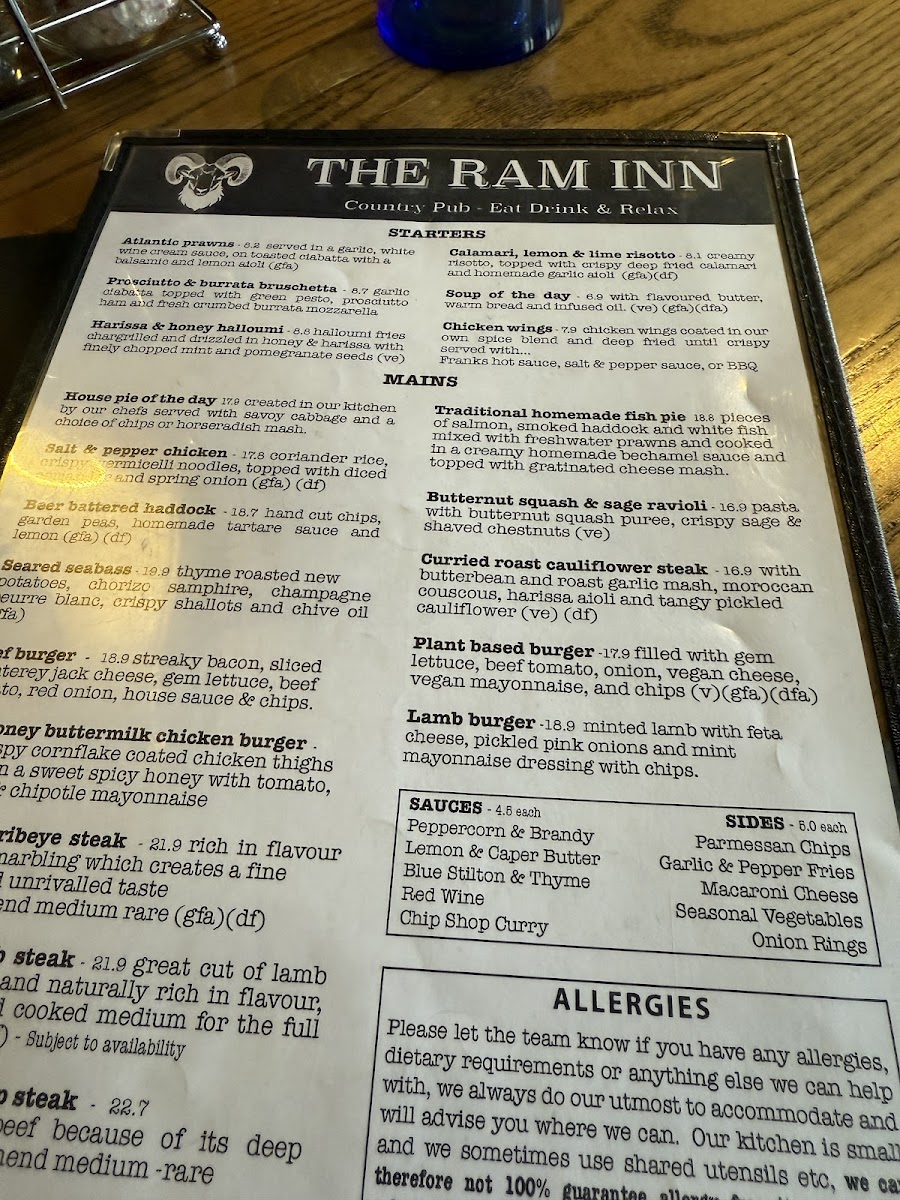 The Ram Inn Menu - Image 6